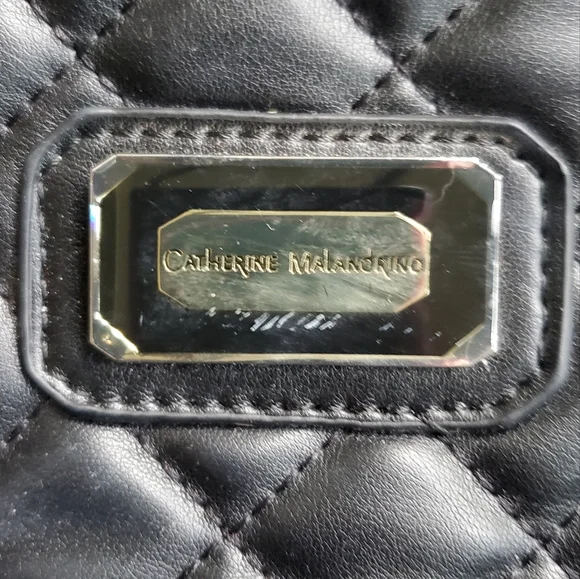 Catherine Malandrino Quilted Leather Satchel - Picture 7 of 8